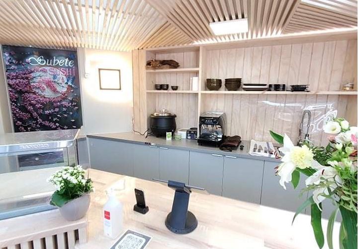 Subete Sushi restaurant exterior at Lisebergsstation, Göteborg